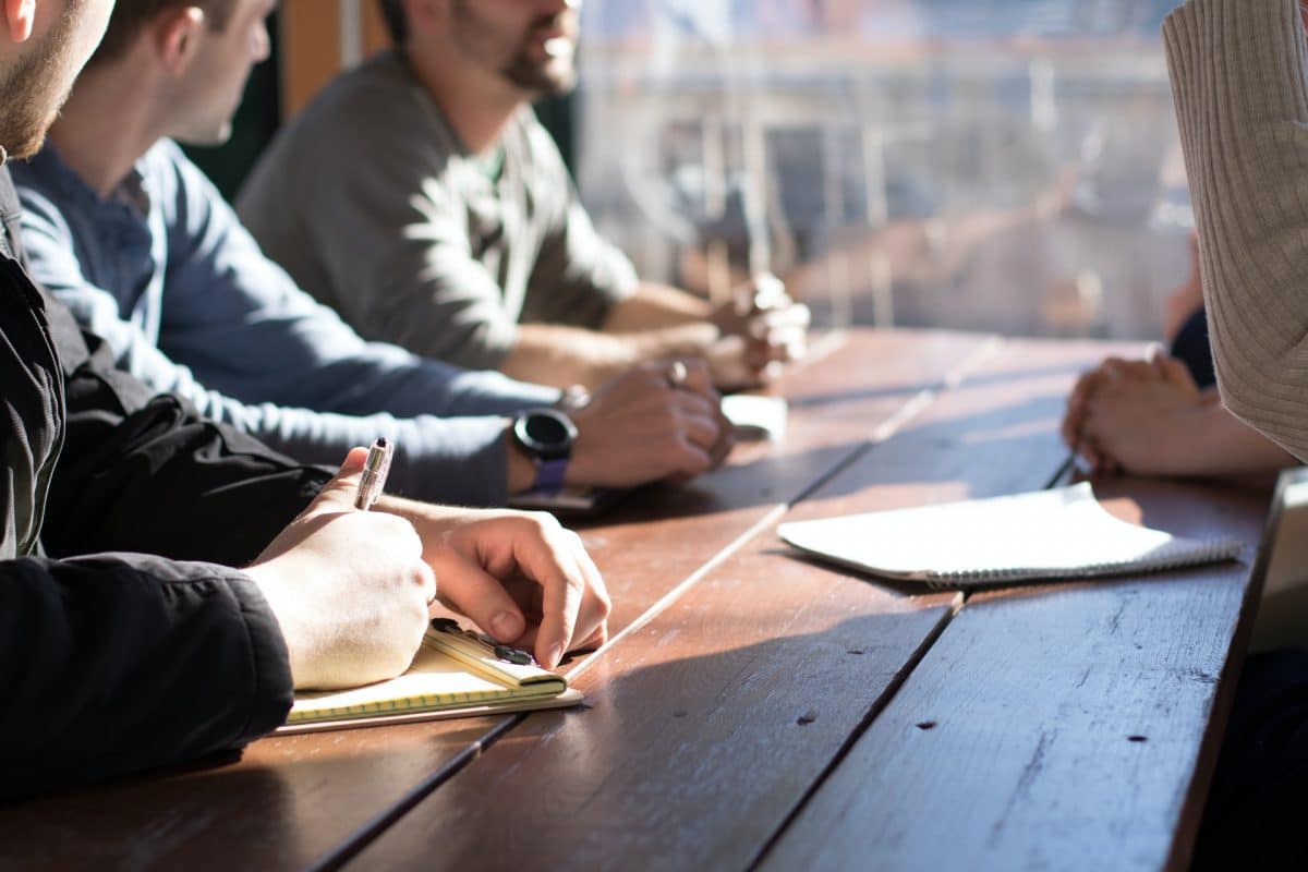 Partners around a table