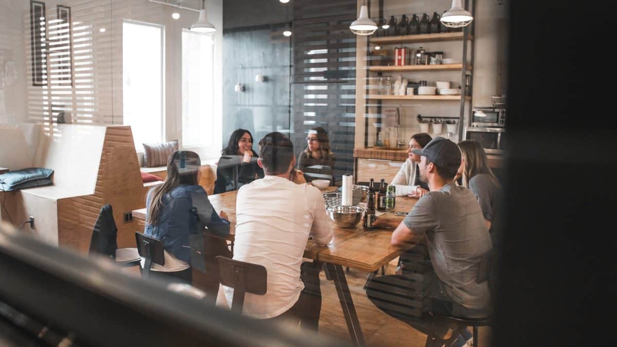 Group of people in a meeting room