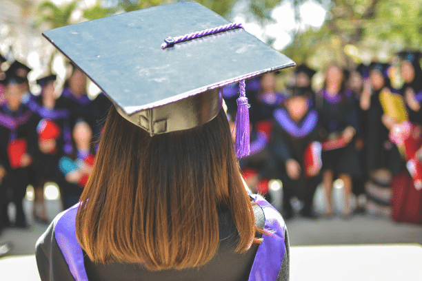 Student graduating